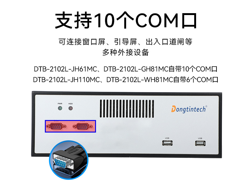 熊猫桌面式工控机,工业服务器厂家,DTB-2102L-JH61MC