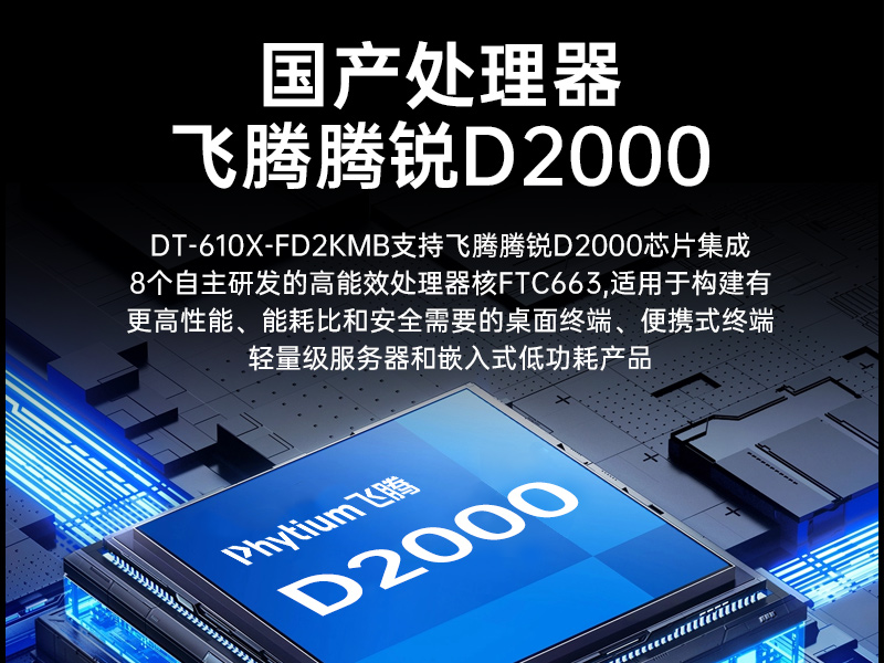 熊猫国产工控主机,飞腾d2000工控机品牌,DT-610X-FD2KMB